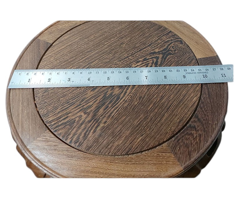 กี๋หรือฐานไม้ ทรงกลม ขานก(เคลือบด้าน)-BPT0449-