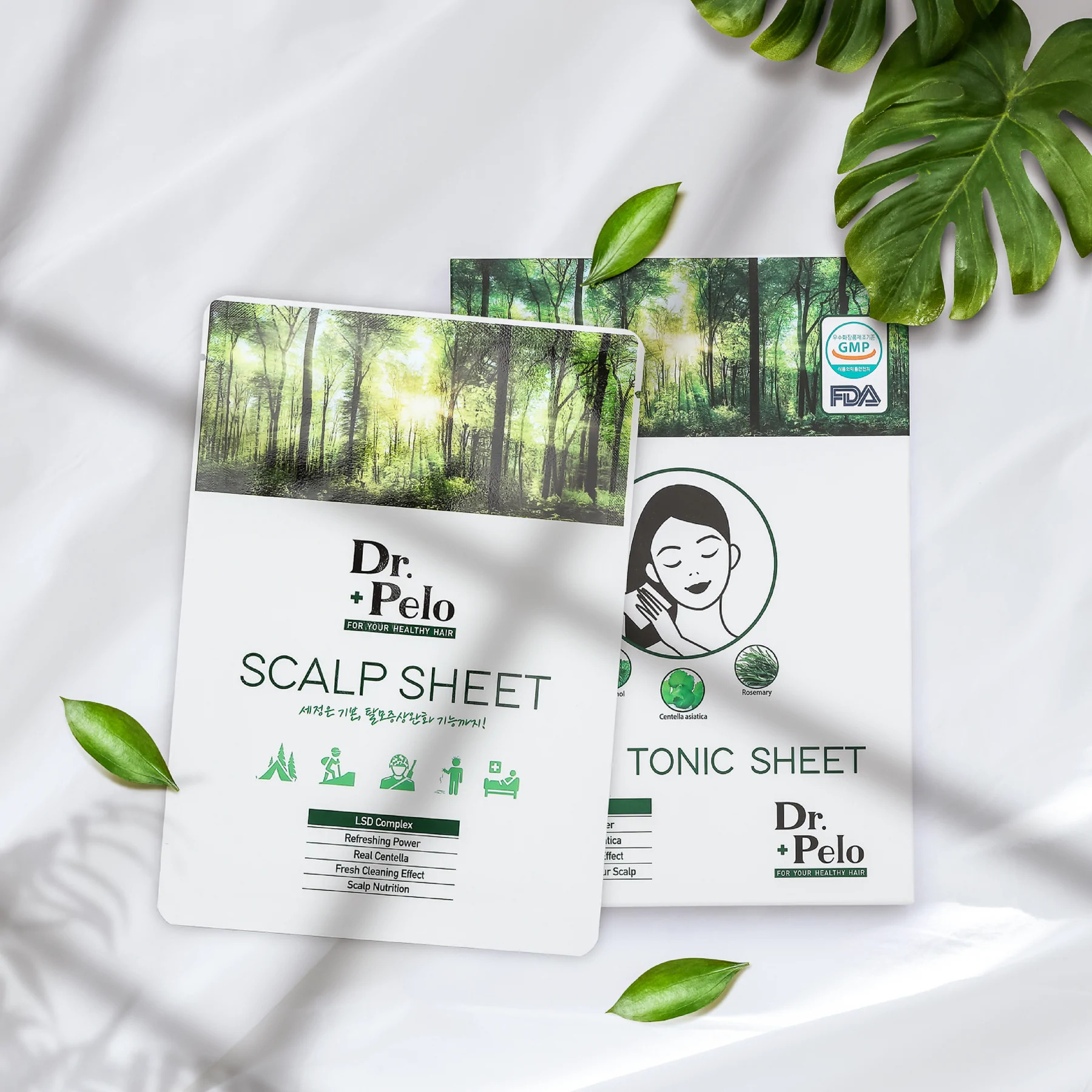 (กล่อง 5ซอง) Dr.Pelo Scalp Tonic Sheet ทิชชู่เปียกช่วยทำความสะอาดหนังศีรษะอย่างล้ำลึก ลดผมขาดหลุดร่วง