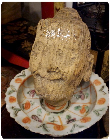 หัวหุ่นไม้ศิลปะพม่า ขนาดเล็ก