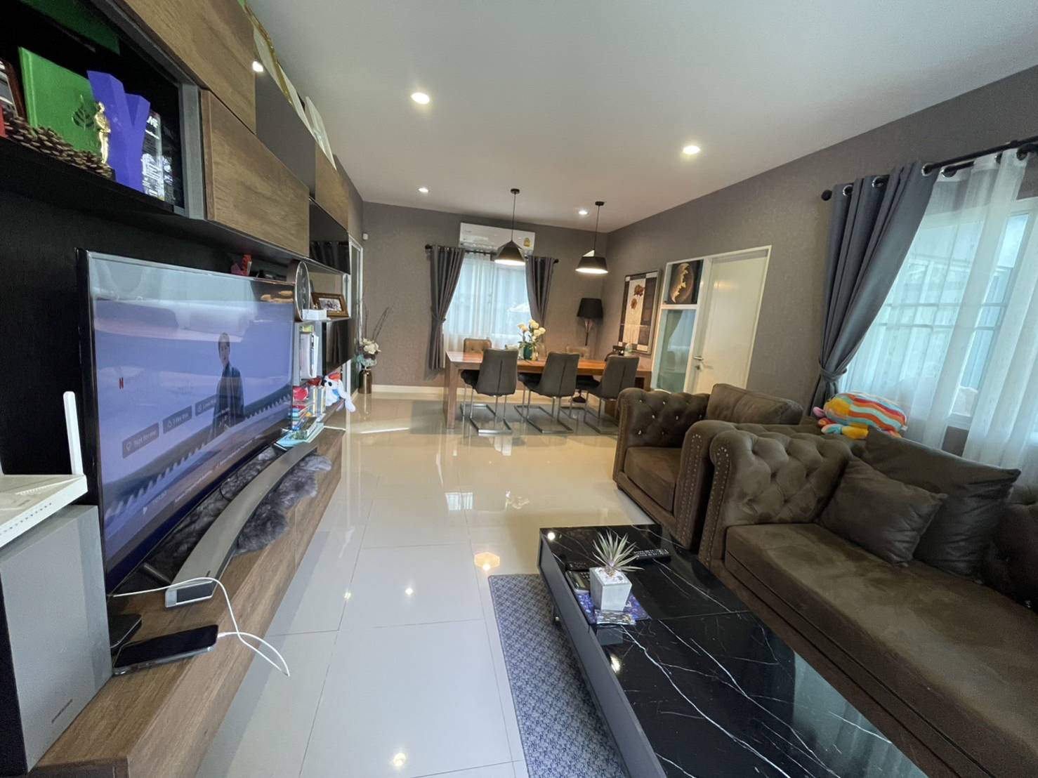 For Rent : Kohkaew, 2-story detached house, 4 Bedrooms 3 Bathrooms