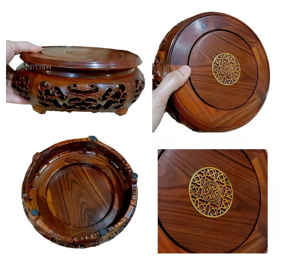 กี๋หรือฐานไม้สไตล์จีน ไม้โรสวูด