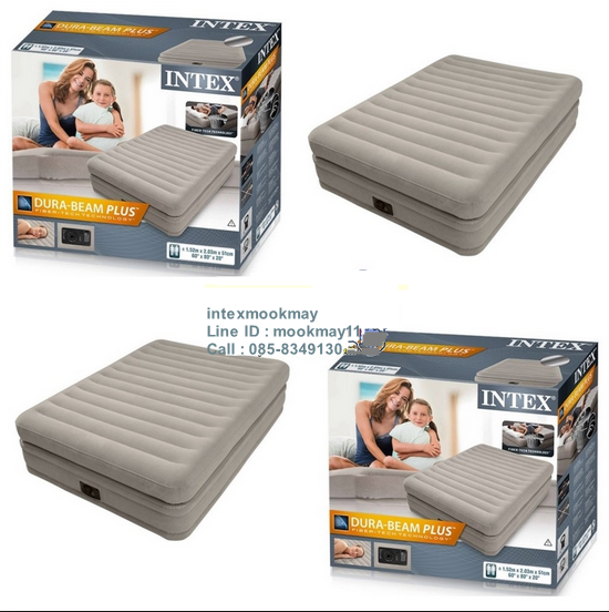 ที่นอนเป่าลม INTEX 64446 /64164 ขนาด 152 x 203 x 51 ซม. แถมหมอน 2 ใบ