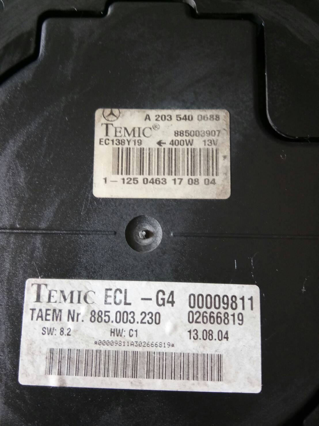 พัดลมไฟฟ้า BENZ W203