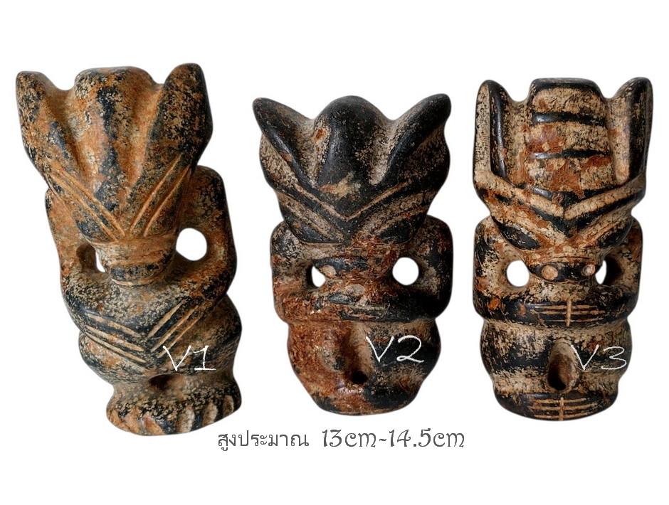 รูปปั้นหิน เทวรูปหิน หินรูปเอเลี่ยนต่างๆ (หินแม่เหล็กดูดติด)