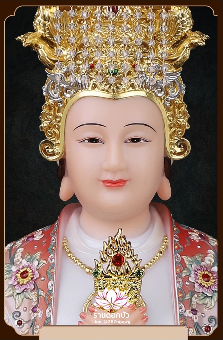 หม่าโจ้ว ม่าจ้อโป๋ เทียนส่งเซ่งโบ้ เทียนโหวเซี่ยบ้อ งานหินอ่อนคุณภาพสูง ขนาด 12/16/19/26 นิ้ว