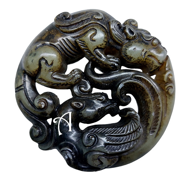 จี้หินสะสมสไตล์จีน งานเก่า-BPT022-