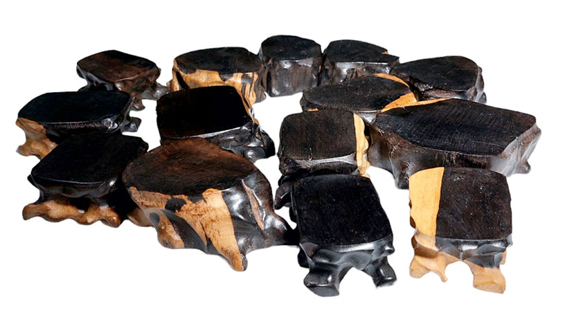 ฐานไม้มะเกลือแอฟริกันเล็กๆ--BPT931--