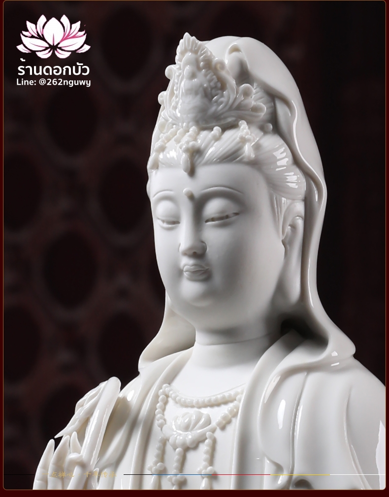 พระพุทธเจ้า (พระยูไล) พระโพธิสัตว์กวนอิม (กวนอิมผ่อสัก) พระมหาสถามปราปต์โพธิสัตว์ (ไต่ซีจี่ผ่อสัก) ขนาด 14 นิ้ว