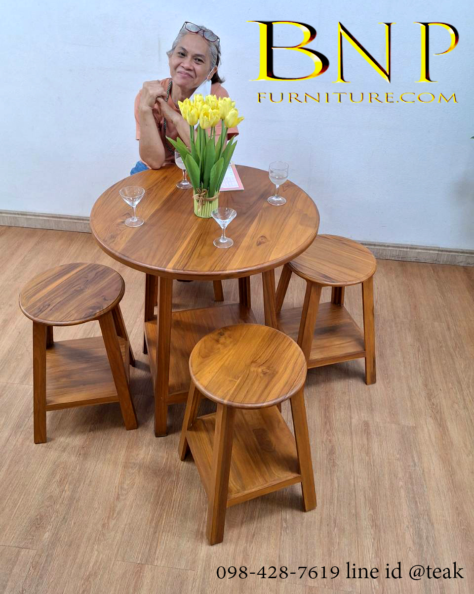 ชุดโต๊ะกลม ( มี 5 ชิ้น ) รุ่น ไดมอน