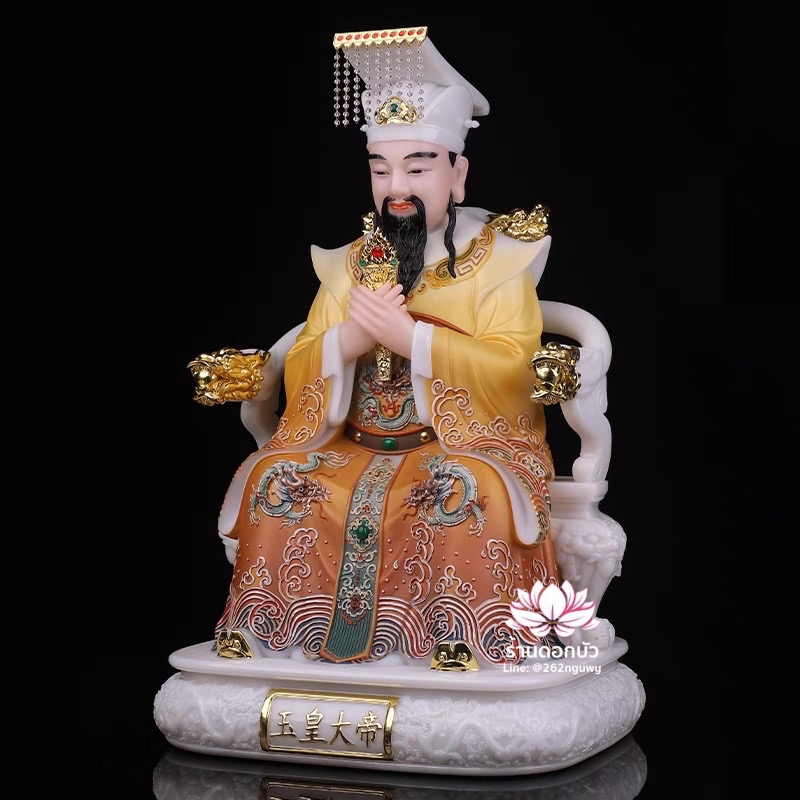 เง็กเซียนฮ่องเต้ หยกอ๋องส่องเต่ และ พระนางซีหวังหมู่ กิมบ้อเนี่ยเนี้ย งานหินอ่อนคุณภาพสูง ขนาด 12/16/19/26 นิ้ว