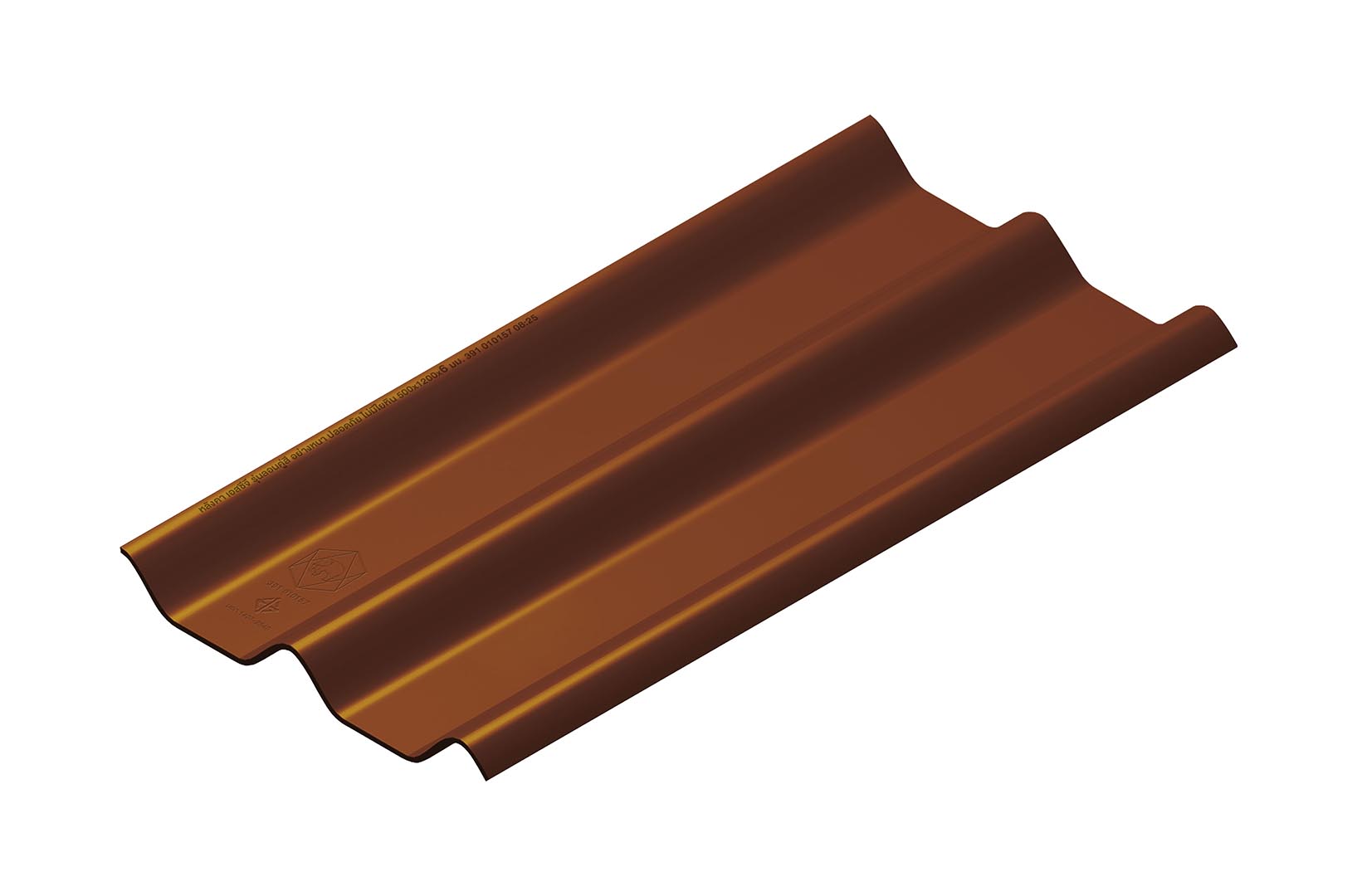 หลังคาไฟเบอร์ซีเมนต์ เอสซีจี รุ่น ลอนคู่ไฮบริด 50x150x0.55 เปลือกมังคุด