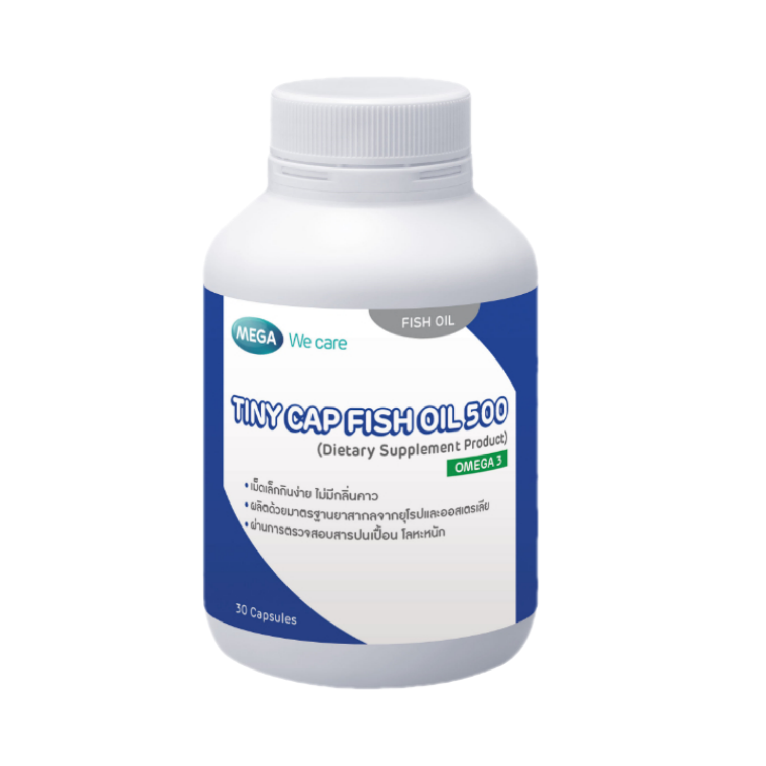 Mega We Care Tiny cap fish oil 500 30's