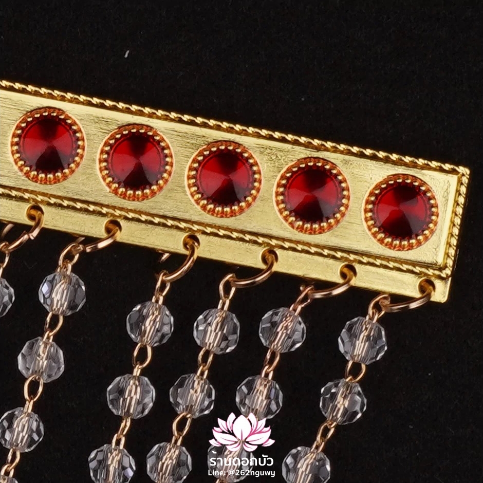 ม่านมุก ม่านติดหมวกกิมซิ้น ม่านติดหมวกเทวรูปจีน