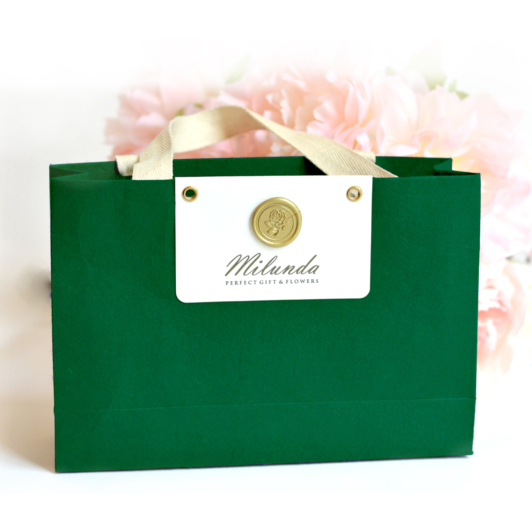 กระเป๋าของขวัญสายสีขาวรุ่น Wax seal stamp มี 6 สี ไม่มีขั้นต่ำ