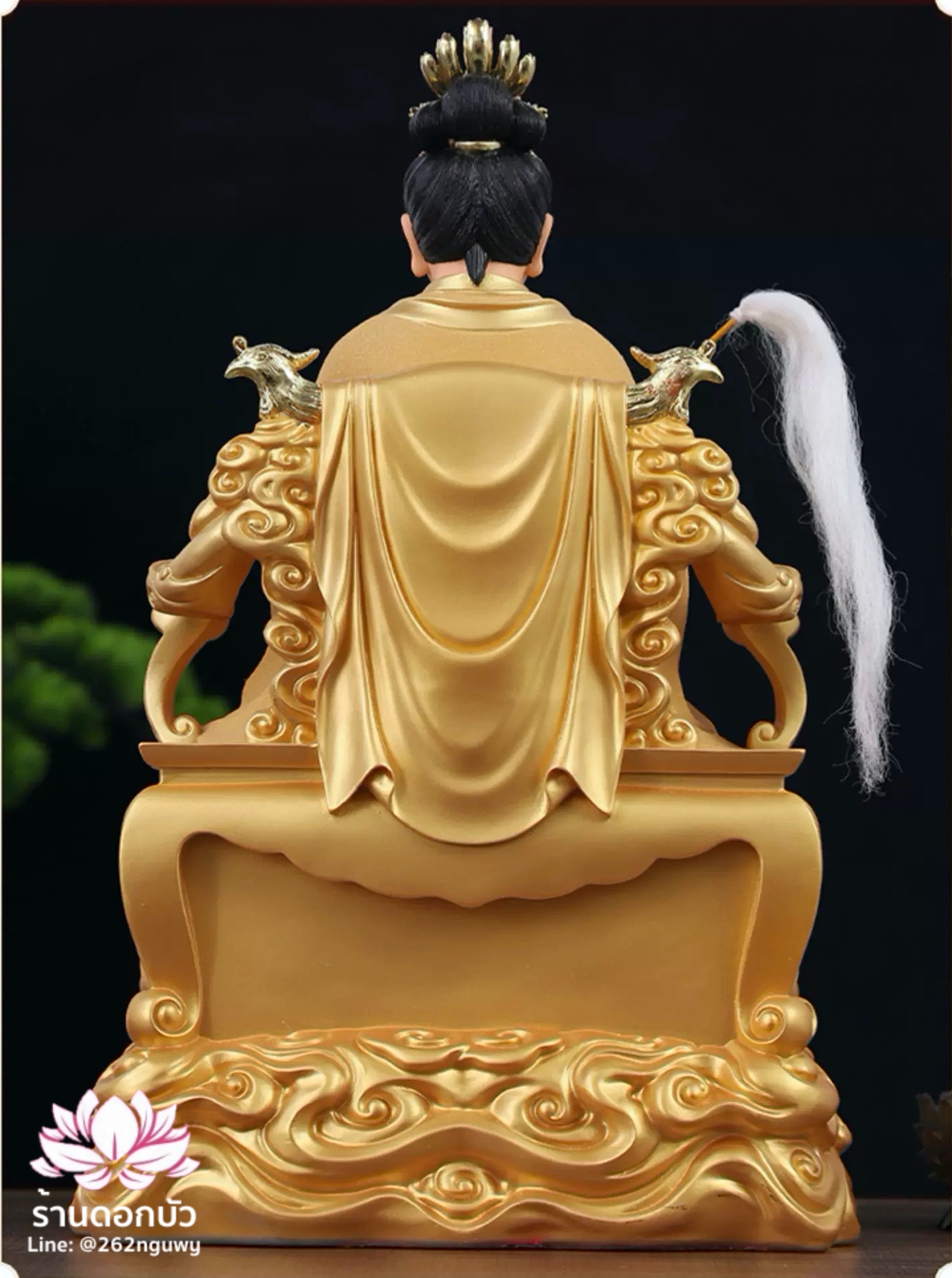 ตี่บ้อเนี่ยเนี้ย ตี่บ้อเหนียวเหนียว พระแม่ธรณีจีน ปางประทับนั่งบัลลังก์หงส์ ขนาด 12/16/19/26 นิ้ว