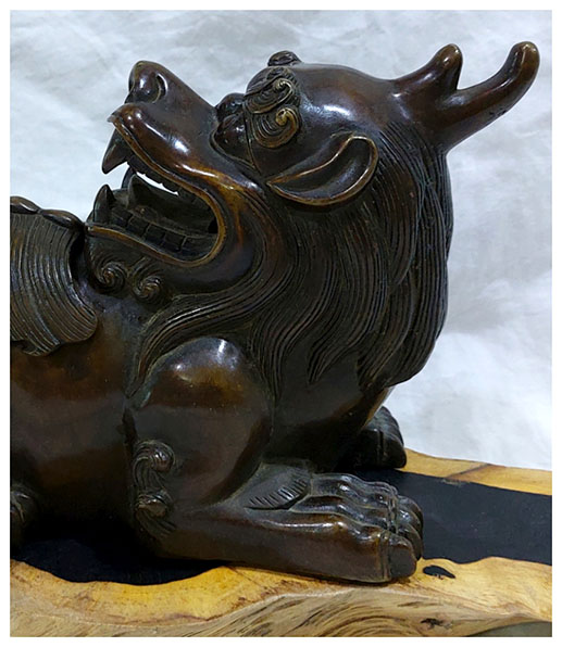 เตากำยาน เตาจุดกำยาน ทองเหลืองสไตล์จีน -มังกร