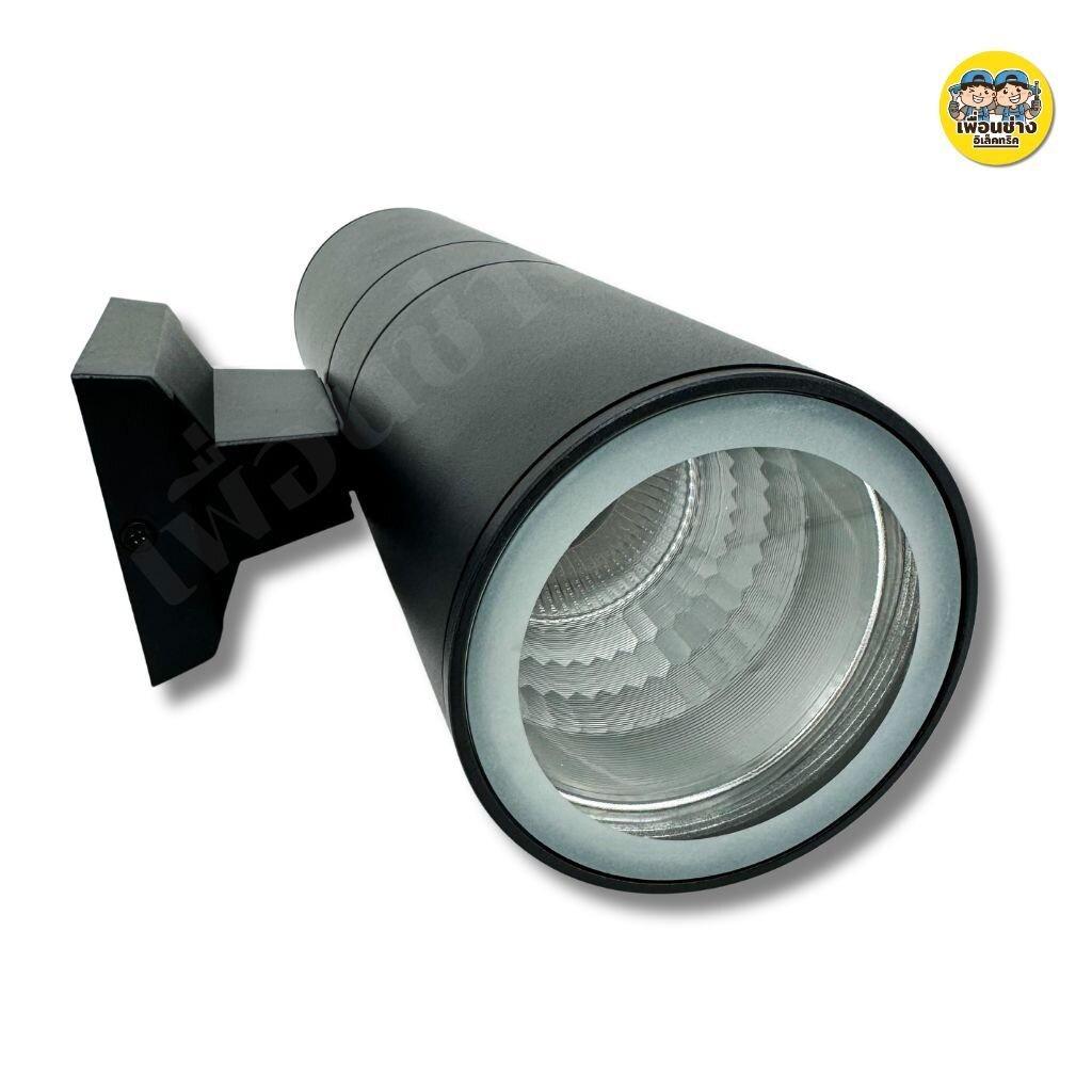 ยี่ห้อ DC 2014 โคมไฟติดผนัง ส่องขึ้น-ลง ใช้หลอด E27 x2 ทรงกระบอก โคมไฟผนัง โคมไฟ โคมผนัง ภายนอก โคมไฟกระบอก โคมกระบอก