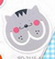 ที่คั่นหนังสือพลาสติกลายการ์ตูน - แมวเหมียว