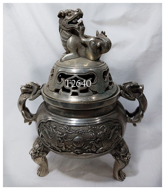 โถ เตาหรือที่ใส่ธูปกำยานสไตล์จีน สูง19.5cm