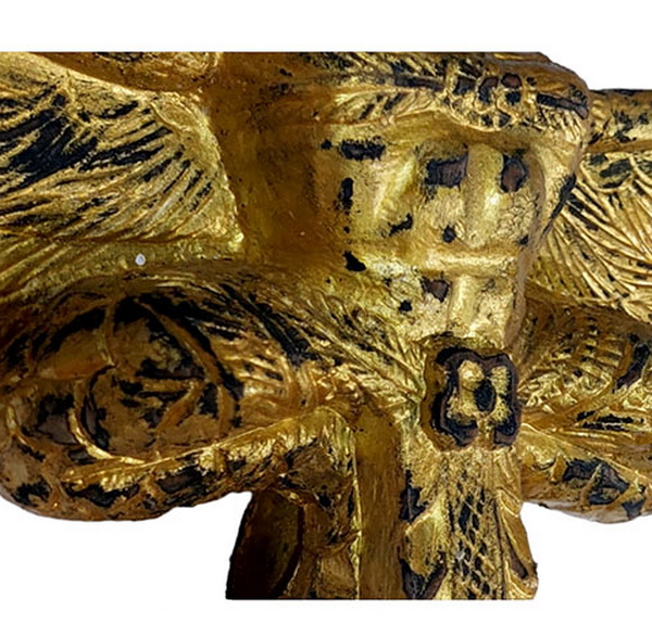 ครุฑไม้สัก ทำสี สูง 38cm