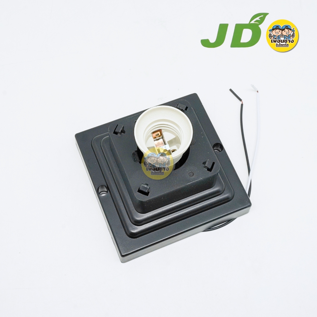 JD Lighting โคมไฟหัวเสา โซล่าเซลล์ รุ่น JD-ZT200W แสงขาว 6500K สามารถใส่ หลอดไฟ E27 ได้ Solar Light