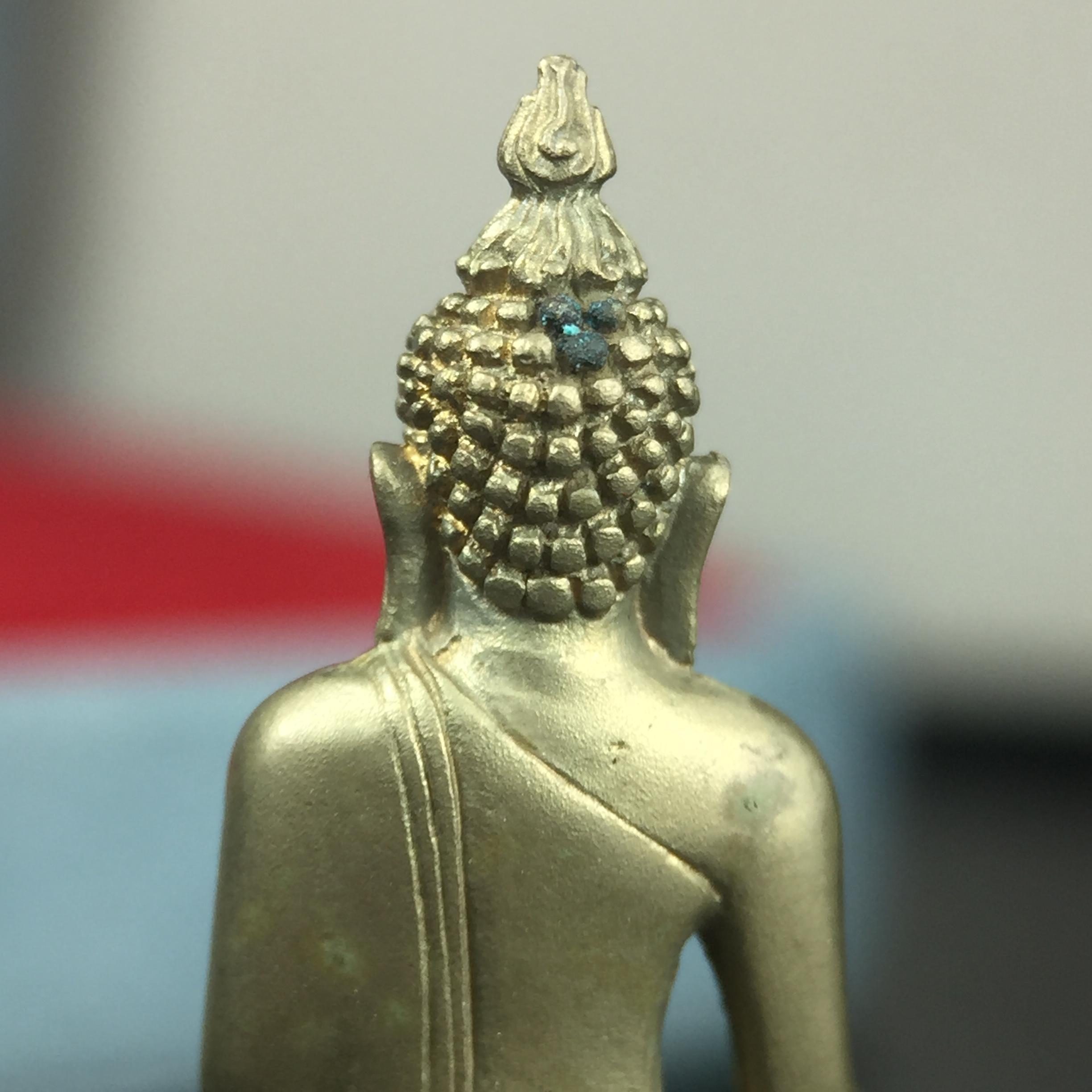 พระกริ่งไพรีพินาศ ครองสิริราชสมบัติครบ 50 ปี พ.ศ.2540 เนื้อทอง93 สวย ครบ สมบูรณ์ ชุดพระราชทาน(หายาก)