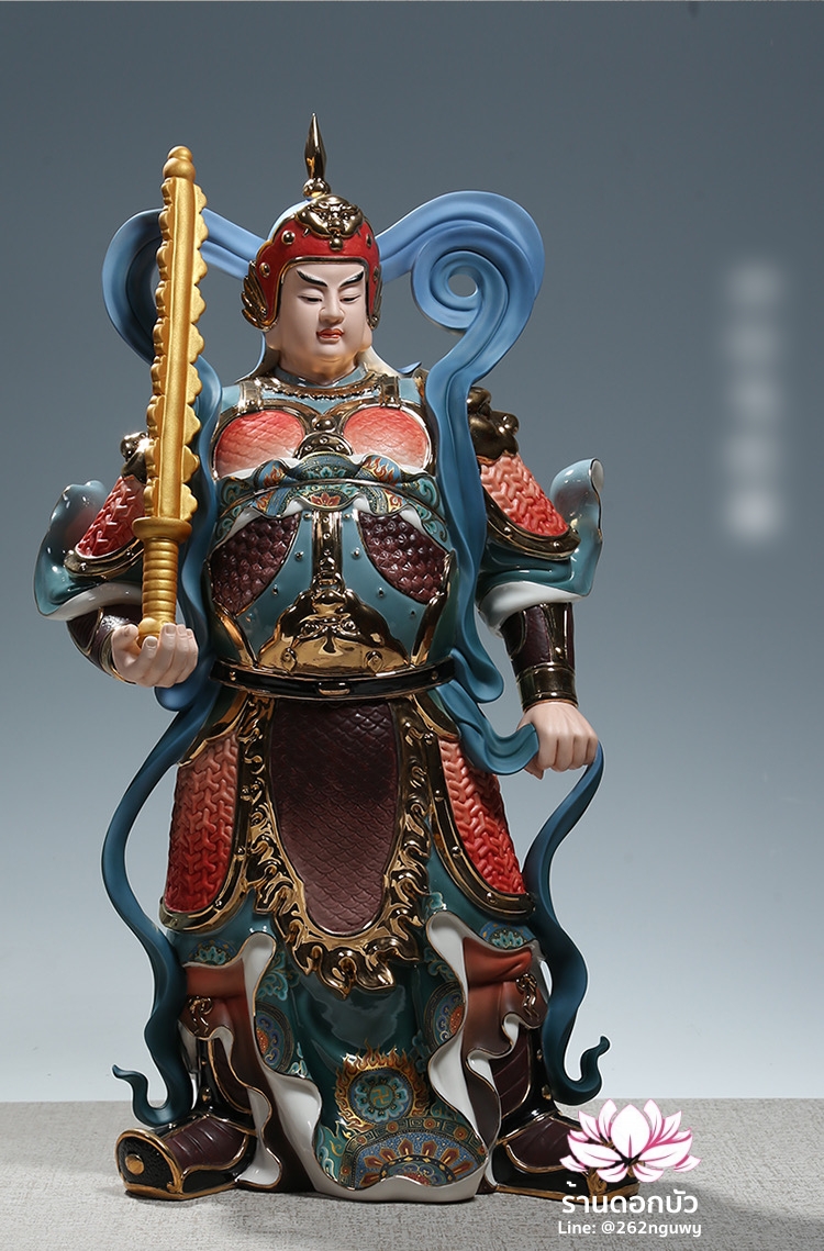 เทพเจ้ากวนอู และพระเวทโพธิสัตว์ (อุ่ยท้อผ่อสัก) ขนาด 14/18/20 นิ้ว