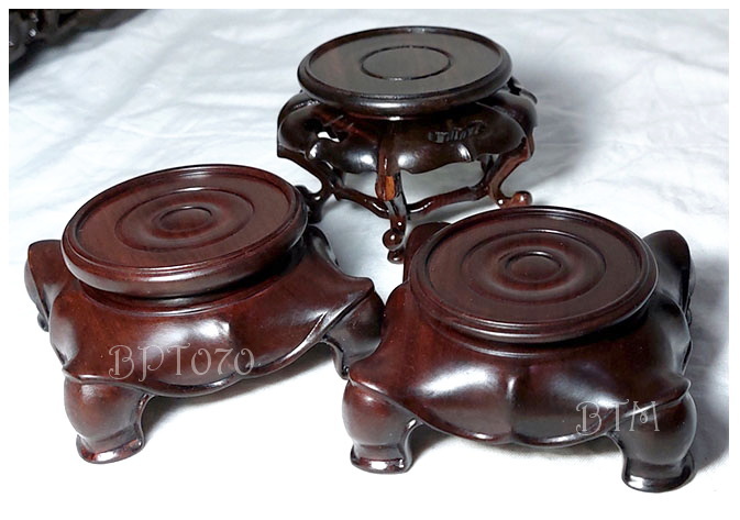 กี๋หรือฐานไม้สไตล์จีนเล็กๆ-BPT070-