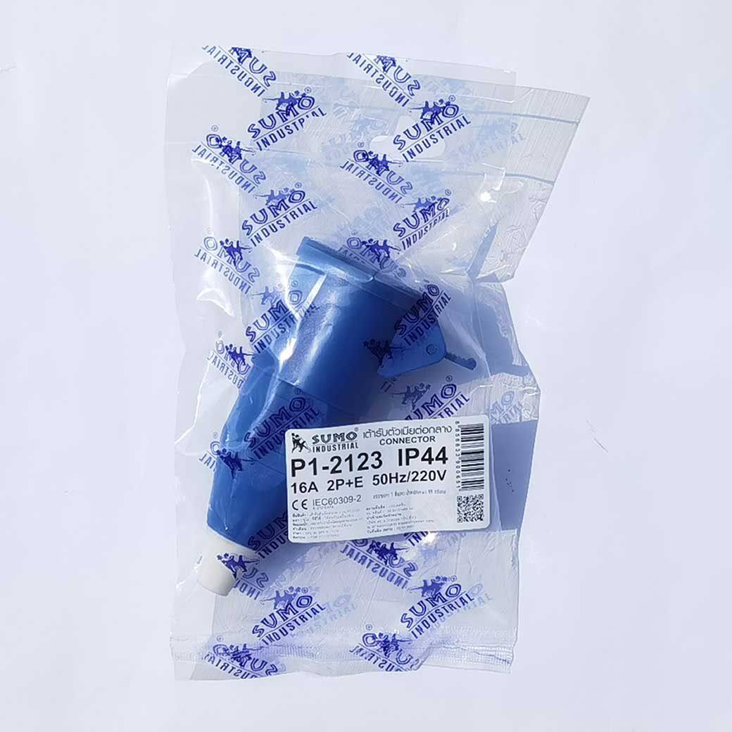 SUMO ปลั๊กพาวเวอร์ 16A ตัวผู้ ตัวเมีย 2P+1E ปลั๊ก ปลั๊กเสียบ เต้ารับ พาวเวอร์ปลั๊ก ปลั๊กเยอรมัน