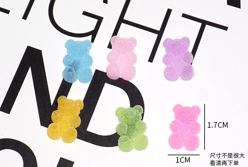SKU-00488 หมีเจลลี่คละสี (1ชุด/6ตัว)