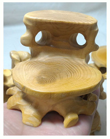 ฐานไม้หรือกี๋ไม้boxwood เล็กๆ แบบ2ชั้น อันละ