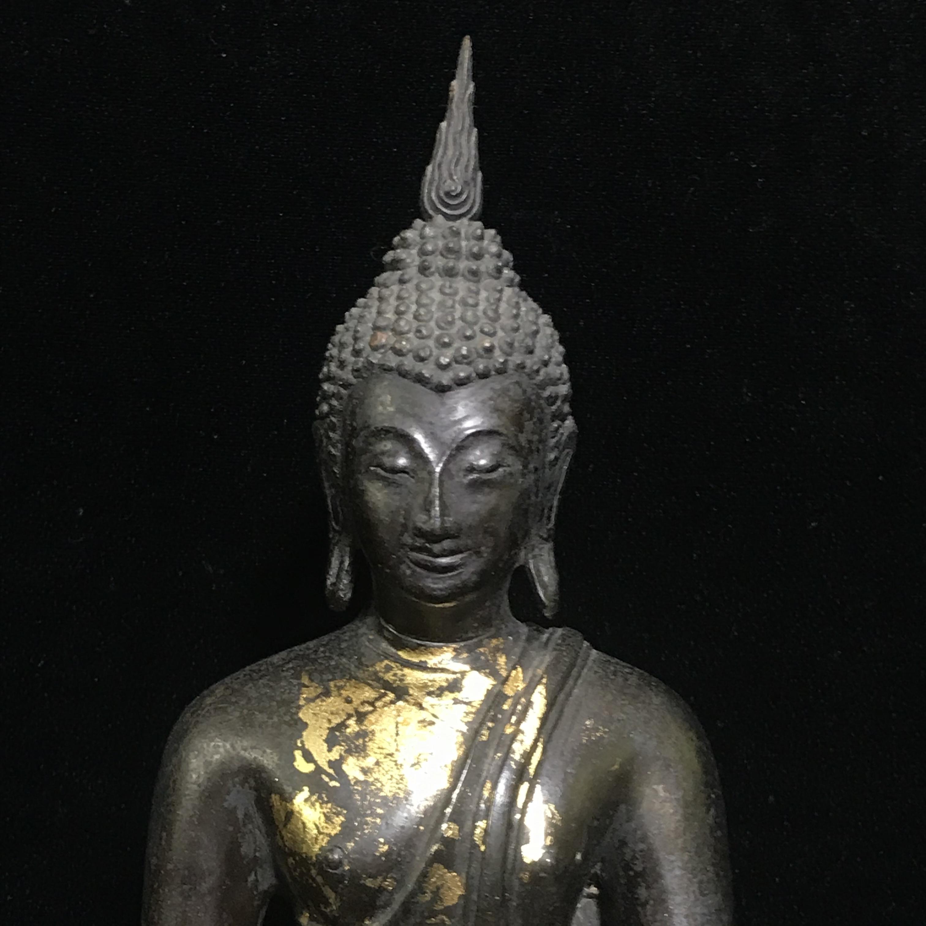 พระพุทธรูปบูชา ภปร. วัดบวรนิเวศวิหาร ปี2508 บล็อกสามขา หน้าตัก5นิ้ว(ที่สุดของพระบูชา ภปร วัดบวร)