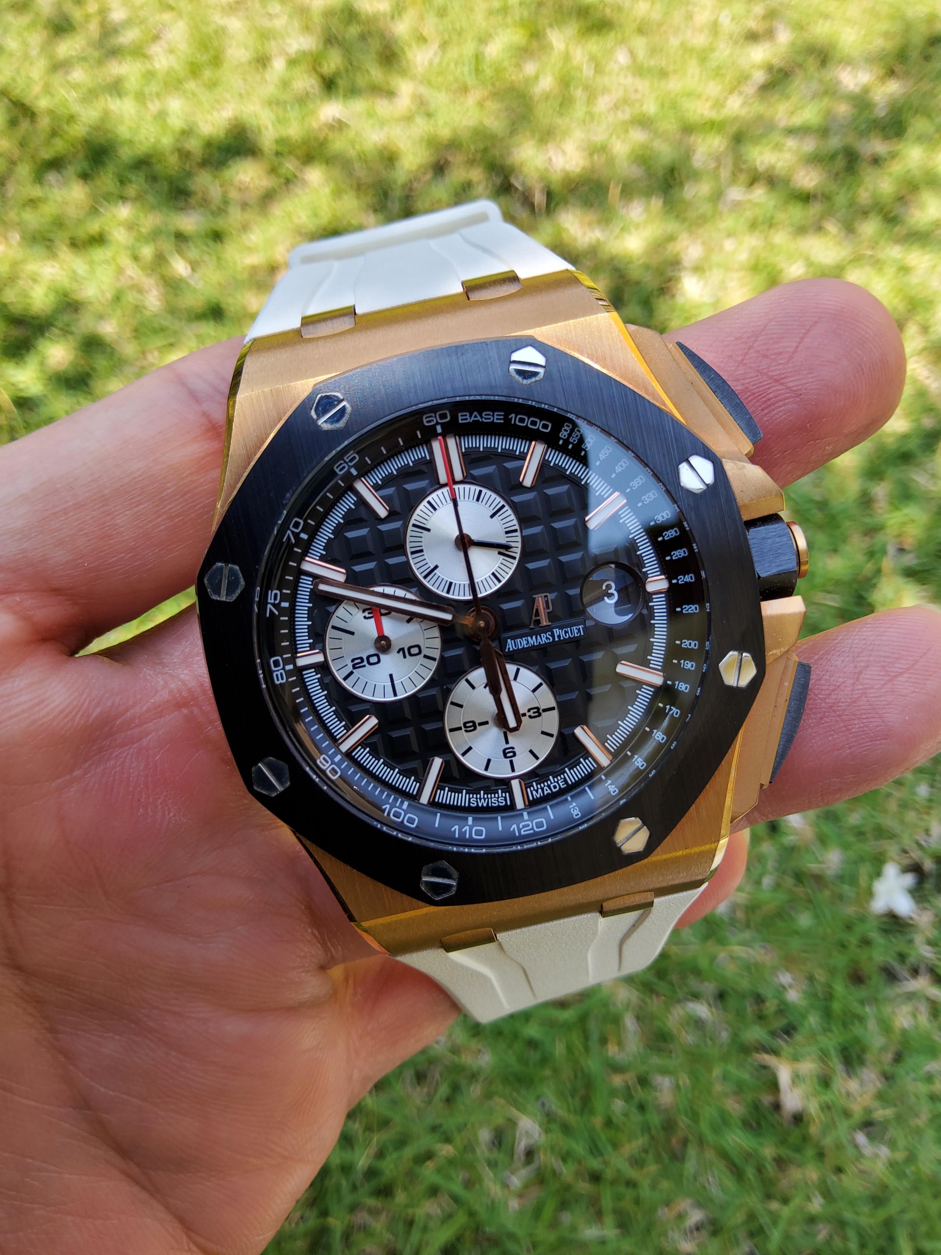 USED AP OFFSHORE NOVELTY CHRONOGRAPH ROSEGOLD (44MM.)