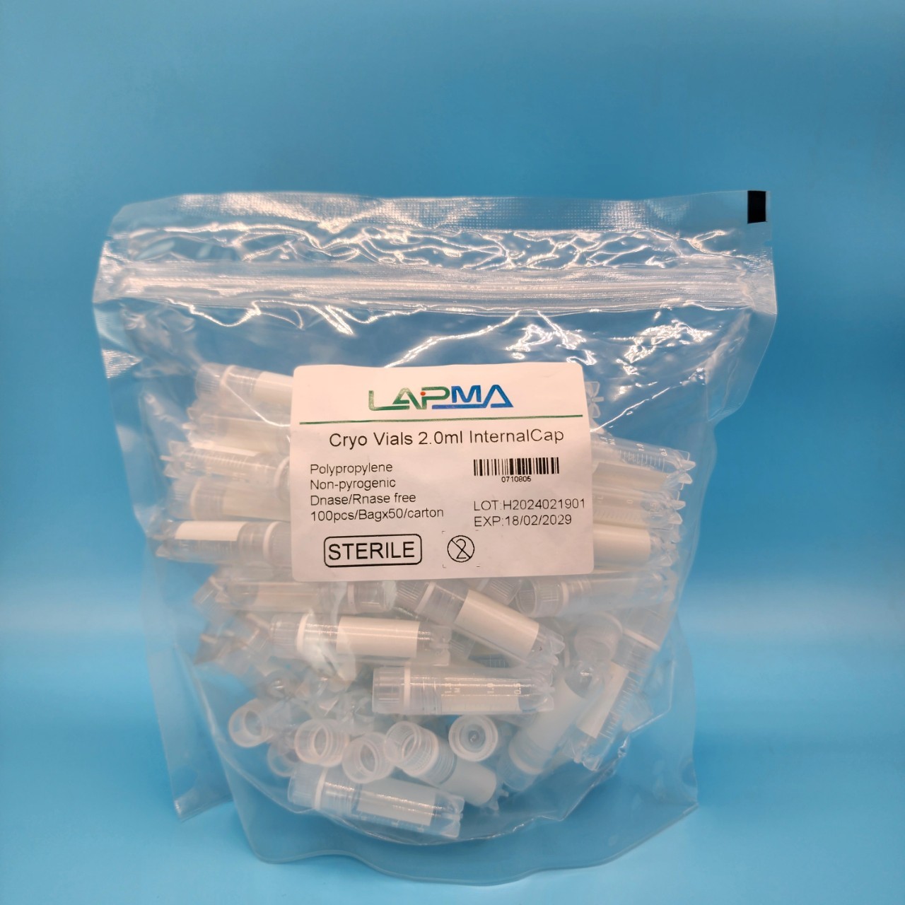 Cryotube Screw cap 2 ml , 3.6 ml , 5 ml ,( Free-standing ) , steriled ,Can Frozen - 196 ํC, หลอดเก็บตัวอย่างฝาเกลียว มีสเกล, แช่แข็งได้ -196 องศา ( ขายส่งยกลัง)