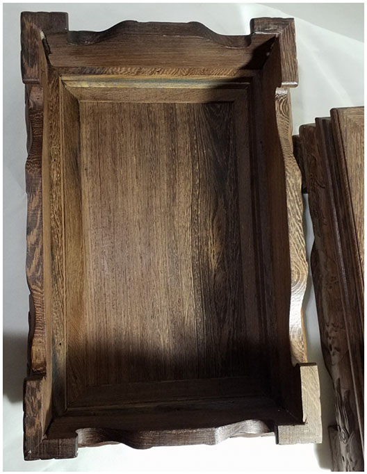 กี๋หรือฐานไม้สไตล์จีน ขาสิงห์ ท๊อปประมาณ18cmx28.5cm ตัวละ