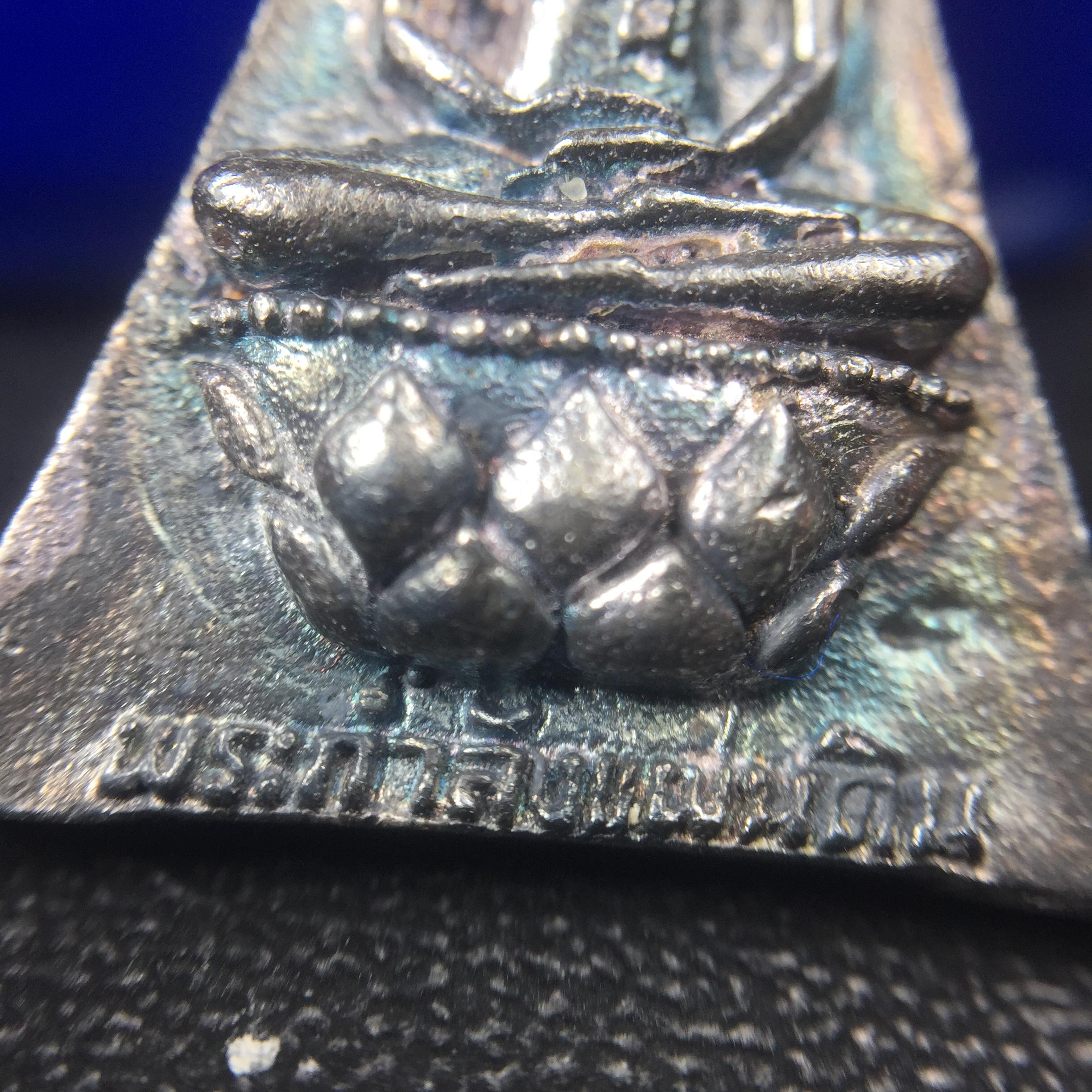 พระกำลังแผ่นดิน (สมเด็จจิตรลดา2) จัดสร้างเฉลิมพระเกียรติ ร.9 ครองราชย์ 50 ปี 2539 เนื้อเงิน+เนื้อนวโลหะ(สร้างน้อยหายาก)พร้อมกล่องบรรจุเดิม(1ใน2539องค์)