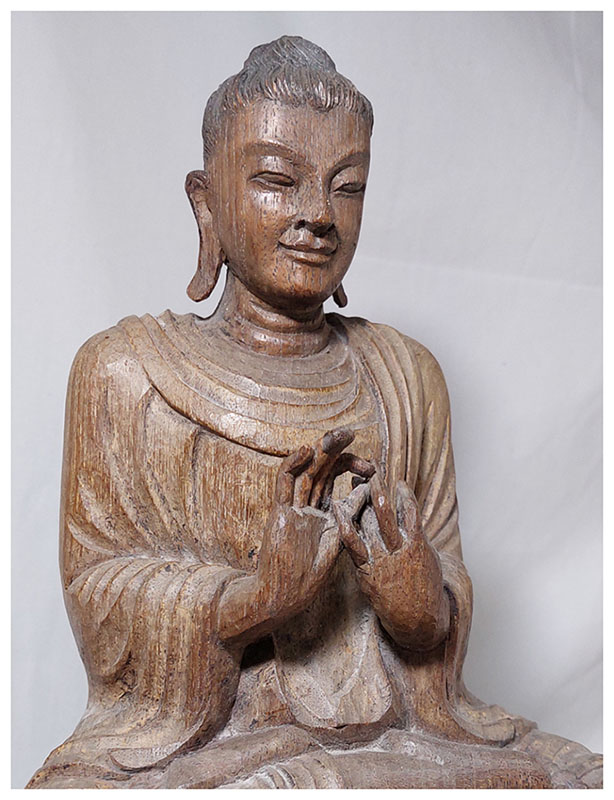 พระไม้เก่าปางปฐมเทศนา งานเก่า-BPT2657-