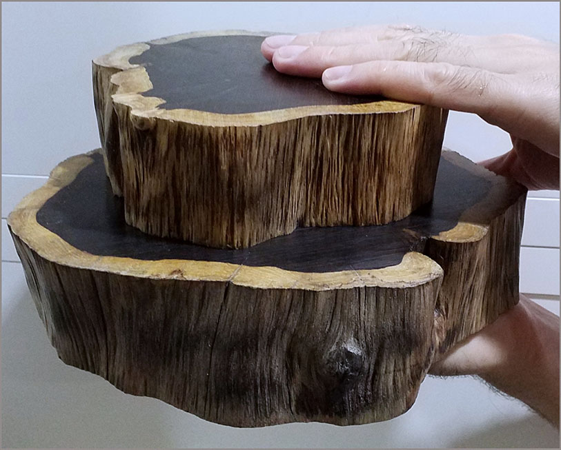 ฐานไม้มะเกลือแอฟริกา(Ebony)หนา 5cm