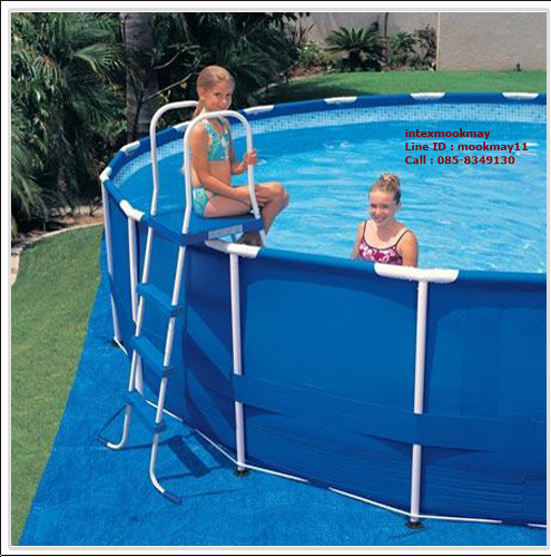 Intex บันไดสระน้ำ - สระสูง 52 นิ้ว (132 ซม.) รุ่น 28063/28067
