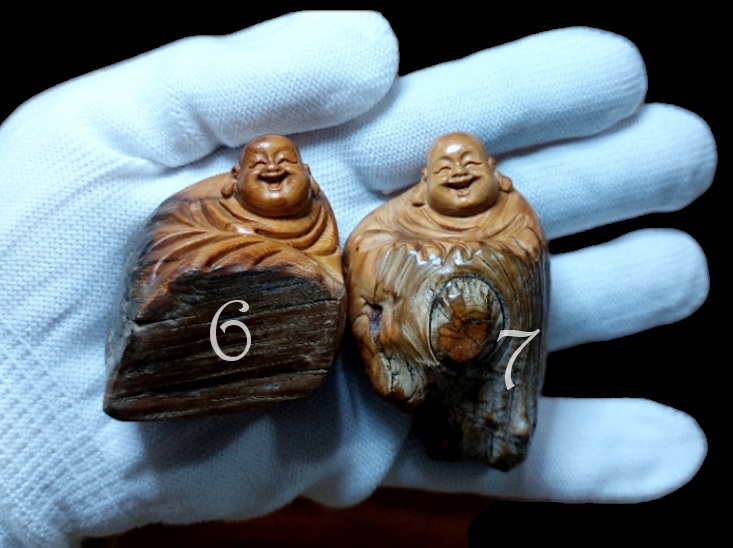 สังกัจจายน์ พระเมตไตรย พระยิ้ม เเทพเจ้าไฉ่ซิงเอี๊ย ไม้ทูจา ขนาดเล็ก