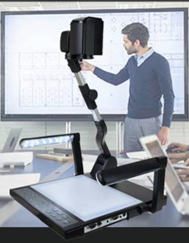 เครื่องฉายภาพวัตถุ 3 มิติ (Visualizer) ยี่ห้อ RAZR (เรซน์) รุ่น EV-590X ความละเอียด 8 ล้านพิกเซล มี HDMI In /Out