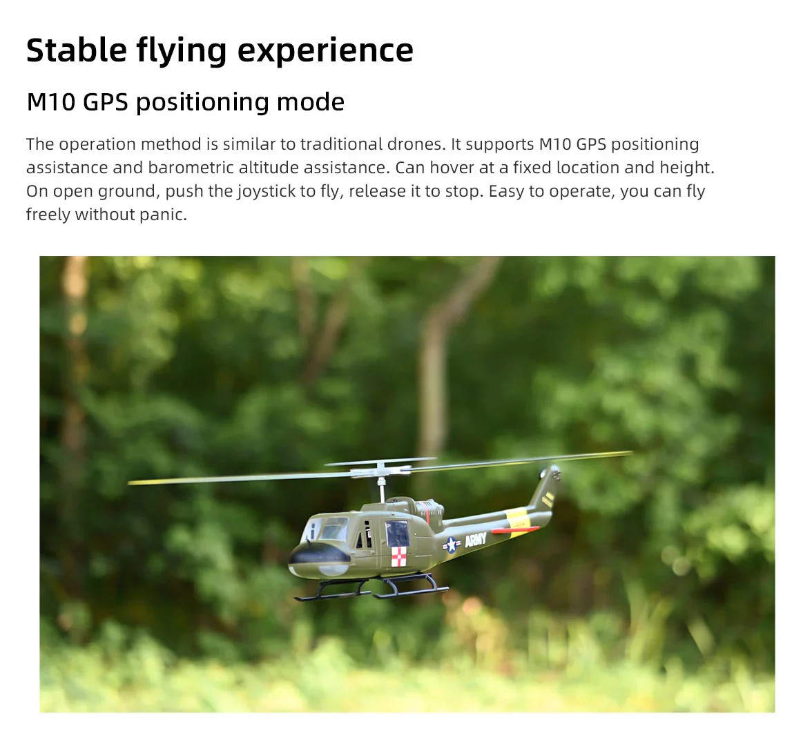 UH-1 V4 Huey GPS 6CH Brushless RTF (Upgrade Version)