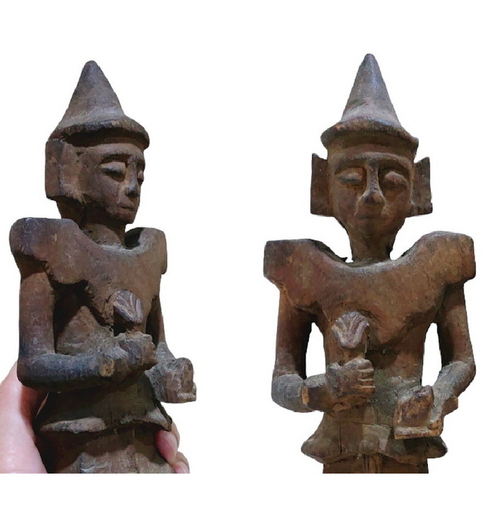 ตุ๊กตาไม้เก่าศิลป์พม่า งานเก่า ขายแยก