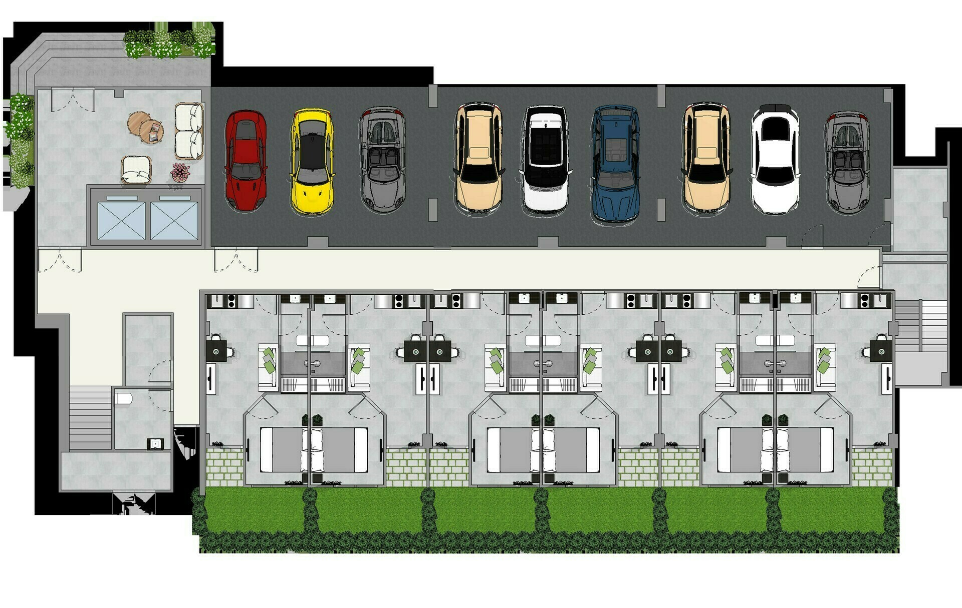 For Rent : Condo in Chalong area Tower I, 1 Bedroom 1 Bathroom, 2nd flr.
