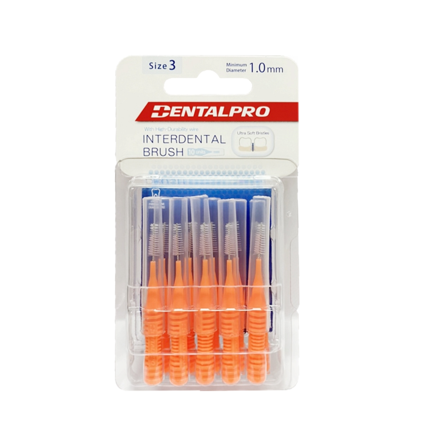 Dentalpro interdental brush 10P size 3 1.0mm.