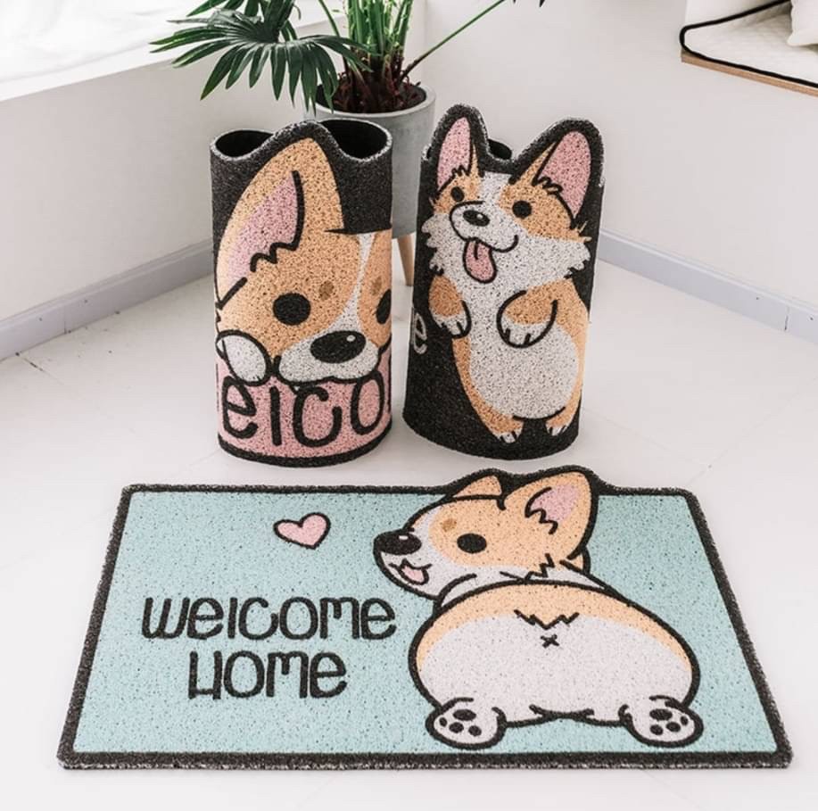 พรมเช็ดเท้าดักฝุ่น ลายน่ารัก