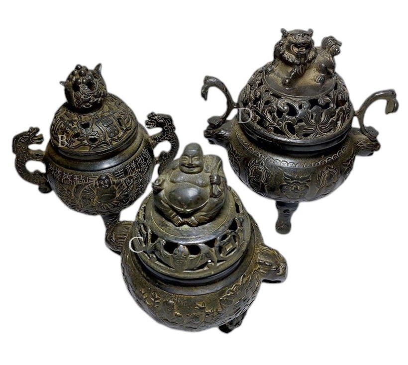 โถ,เตา หรือที่วางธูปกำยาน ขนาดเล็ก--BPT528--