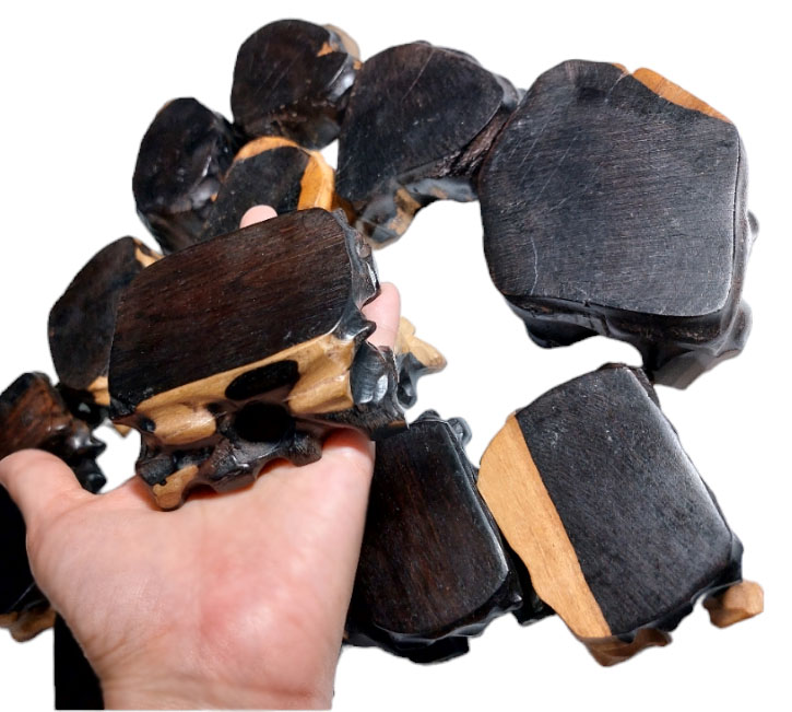 ฐานไม้มะเกลือแอฟริกันเล็กๆ--BPT931--