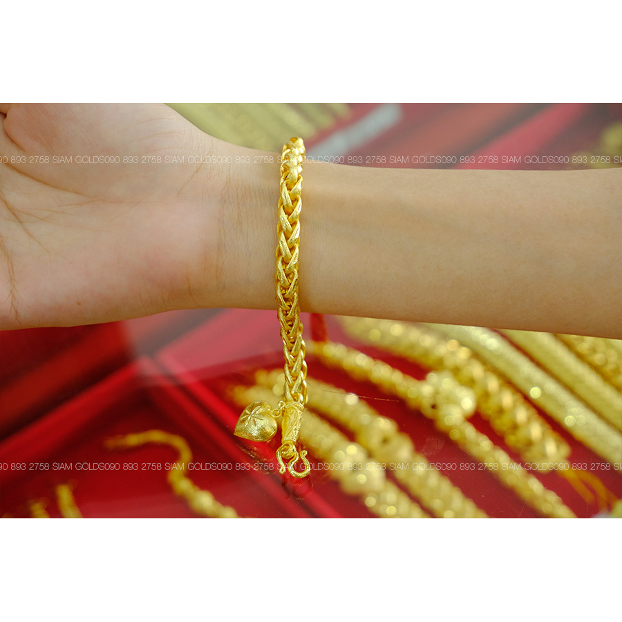 สร้อยข้อมือเปีย 3 บาท รหัส 052