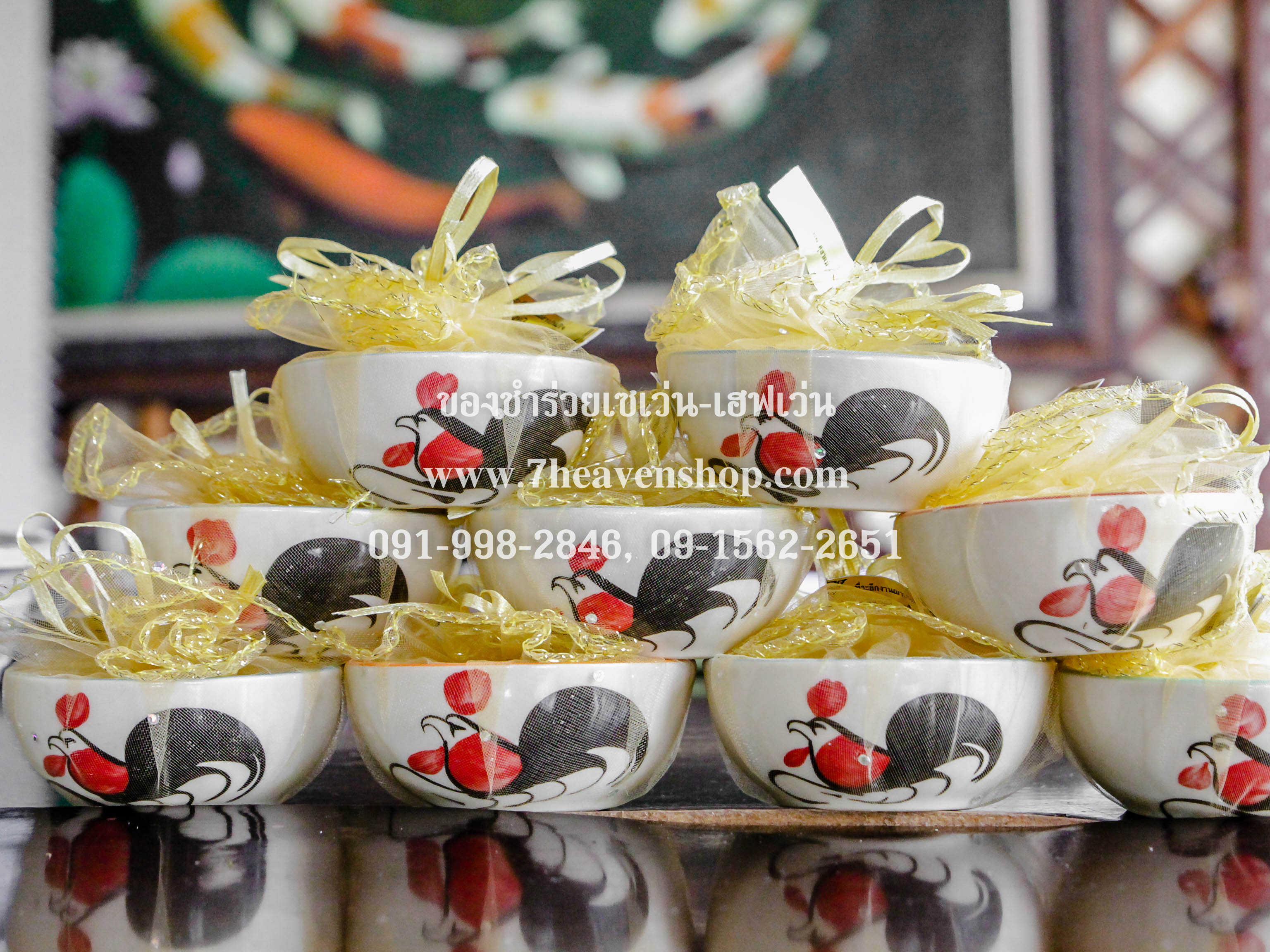 ของชำร่วยงานศพ ถ้วยตราไก่ 3 นิ้ว (ถ้วยน้ำจิ้ม)